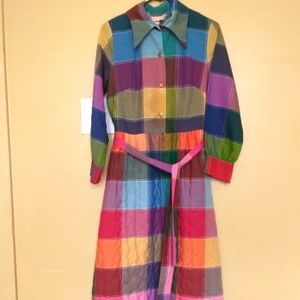 Vintage Penneys Lounge wear quilt dress
